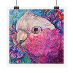 Harry the Galah Boardered Square Print