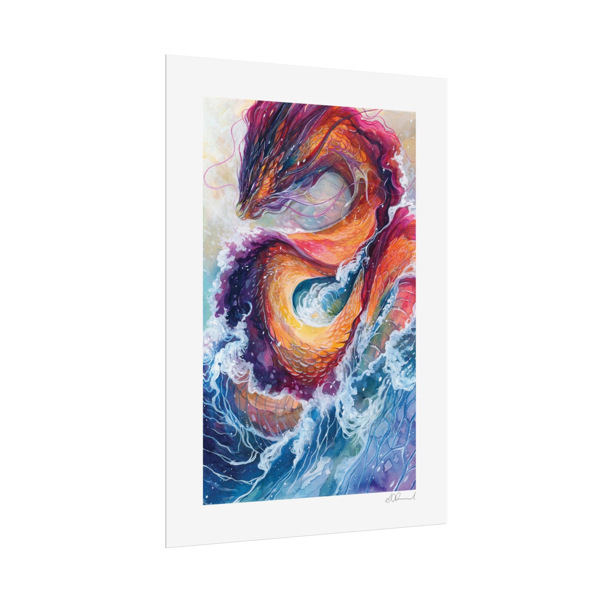 Serpent of the Waves Poster Print