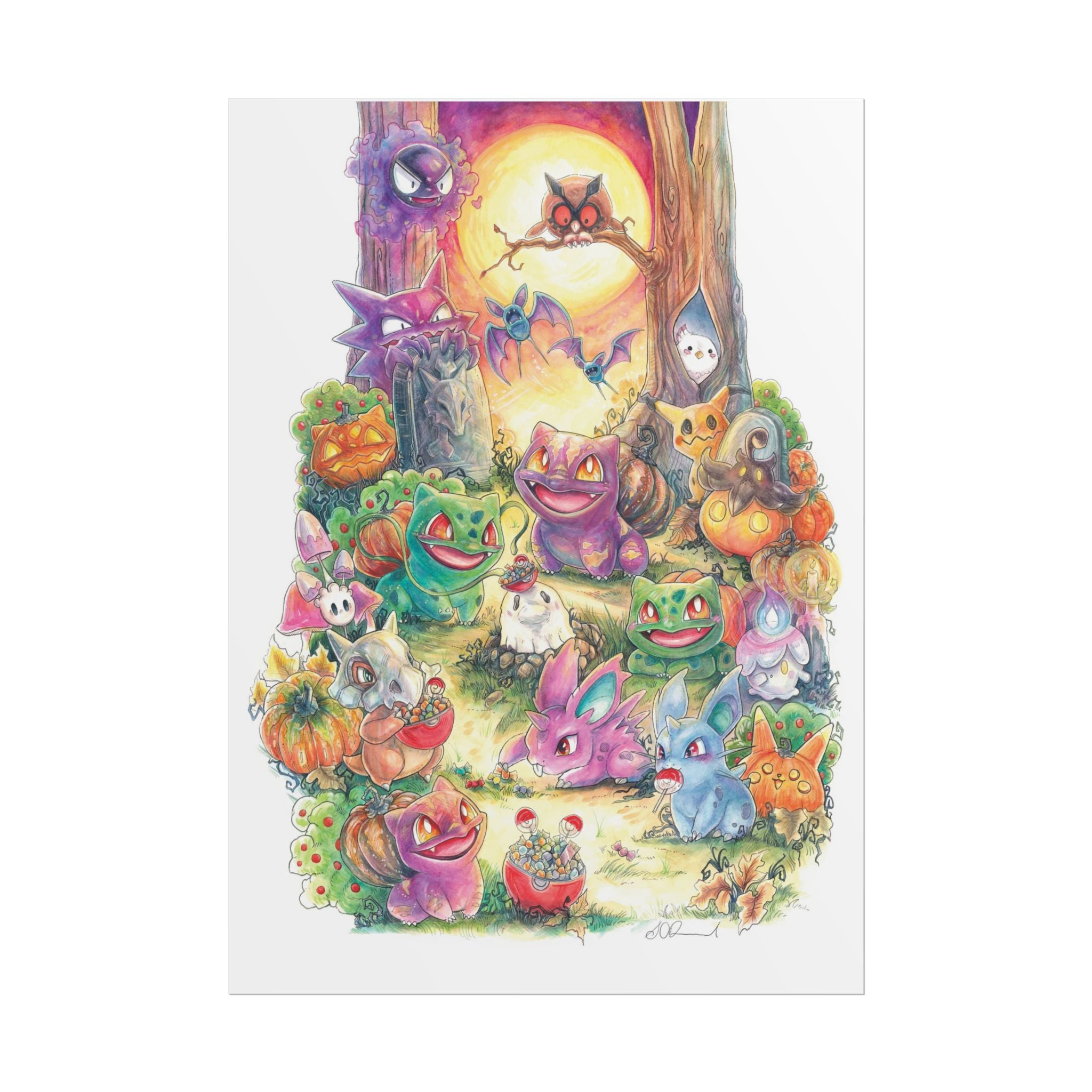Halloween Friends Poster Print