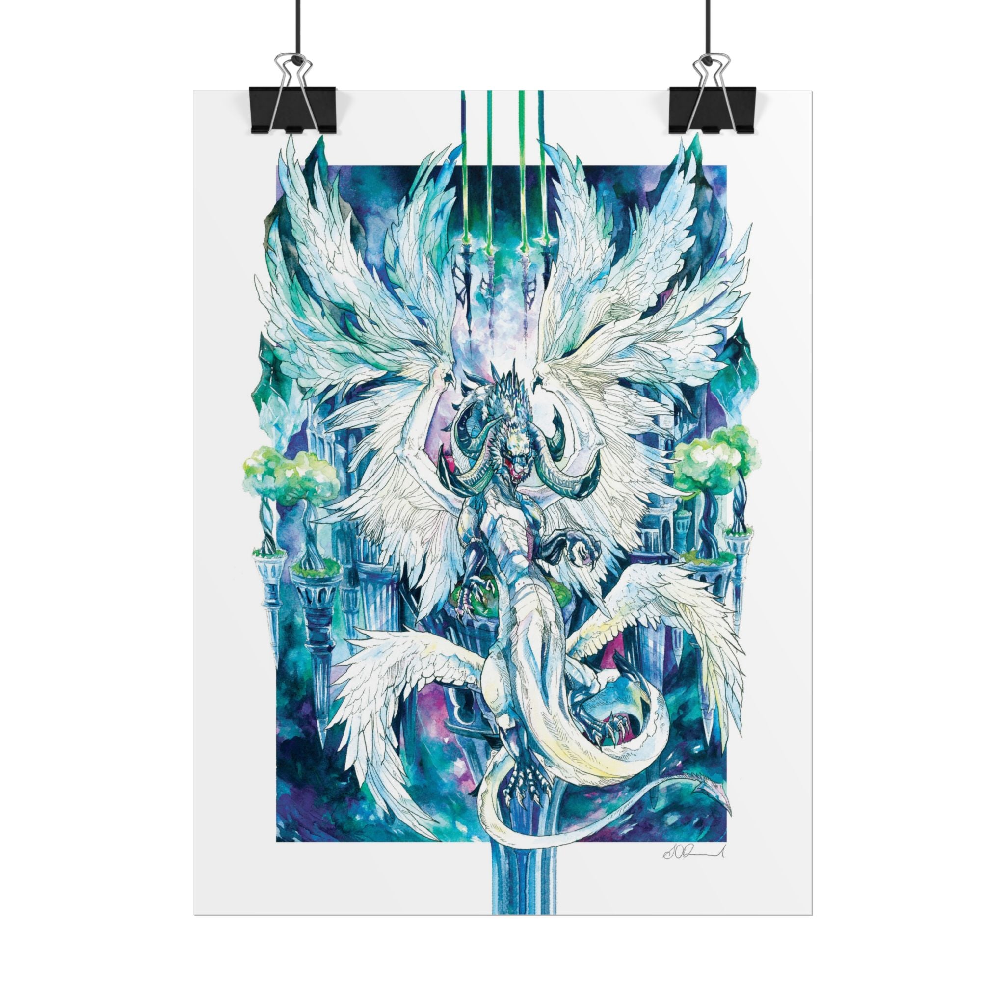 Winged Dragon Poster Print