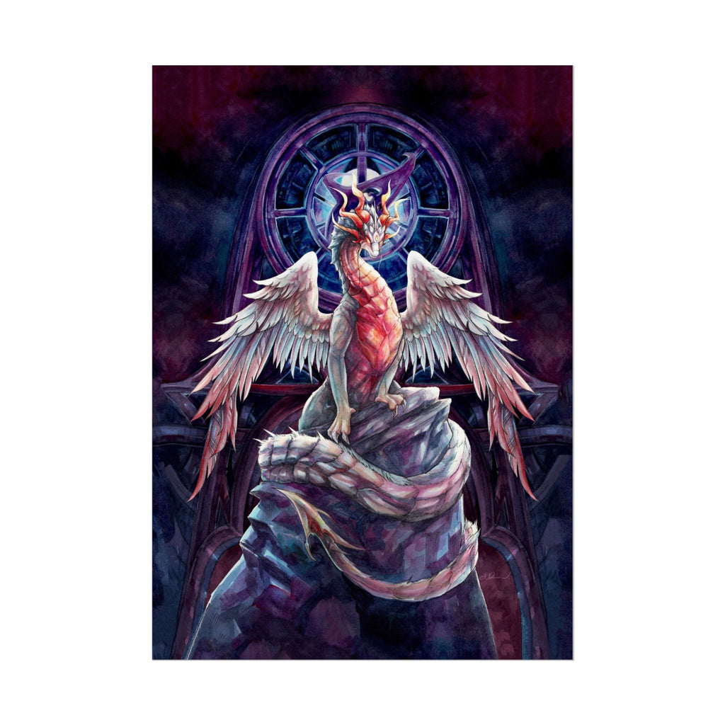 Corrupted Celestial Dragon Poster Print