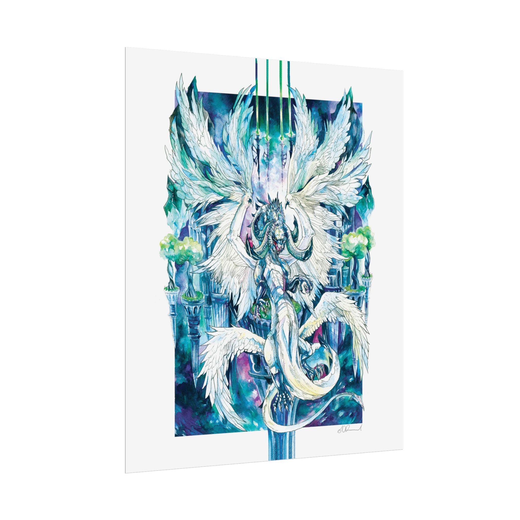 Winged Dragon Poster Print