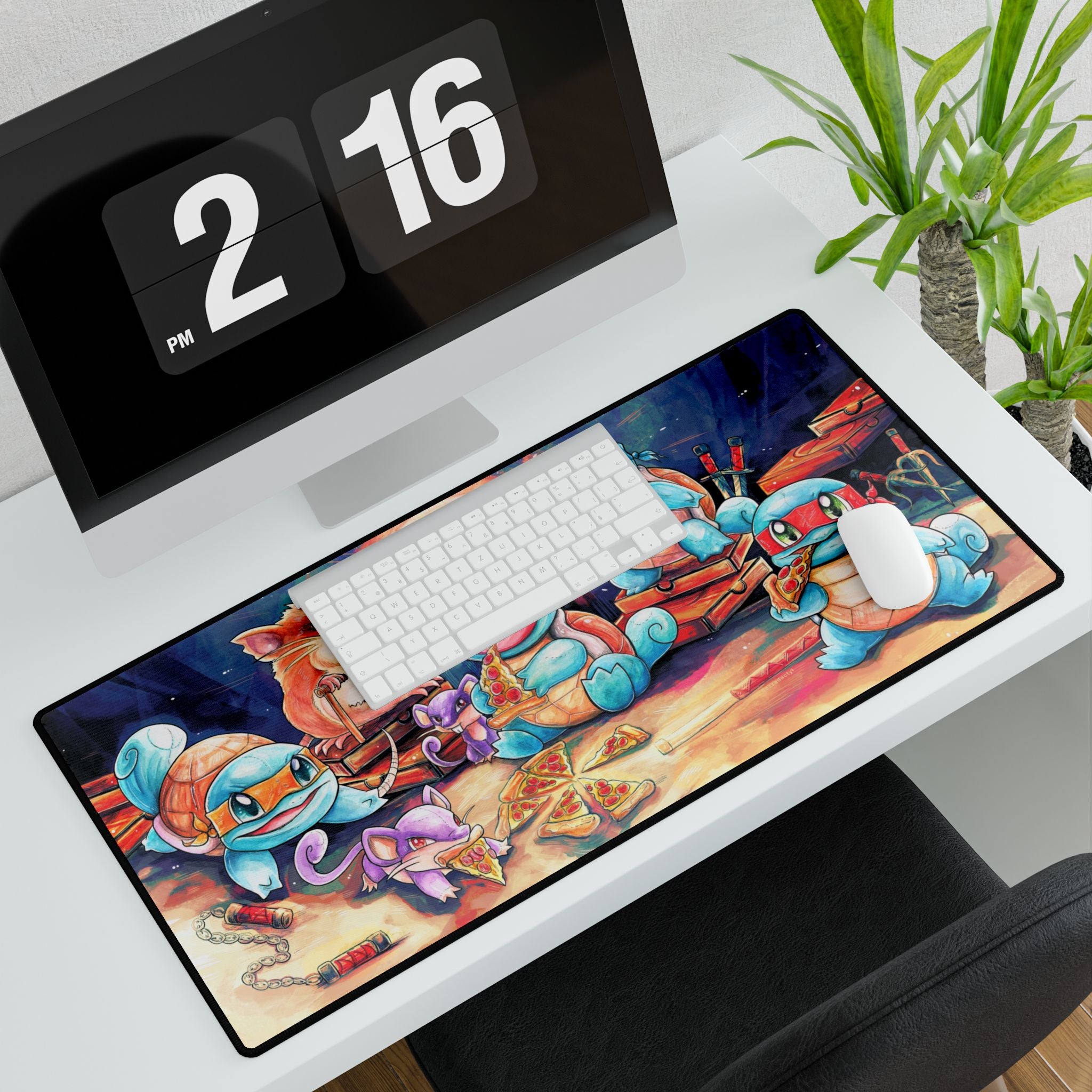 Desk Mat - Pizza Party