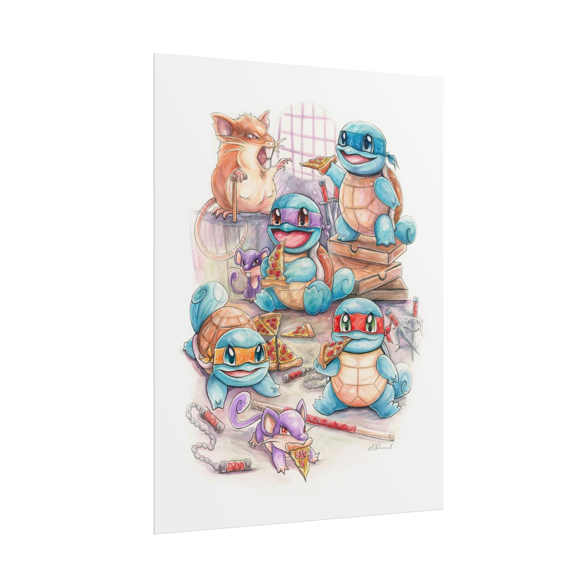 Pizza Party Poster Print