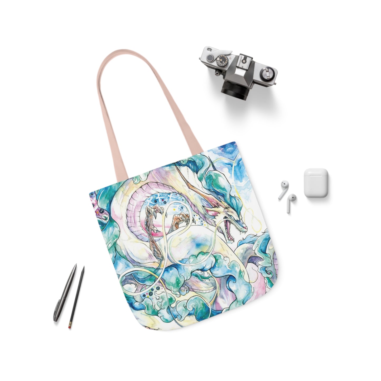 Tote Bag, 5-Color Straps - Sky Dragon