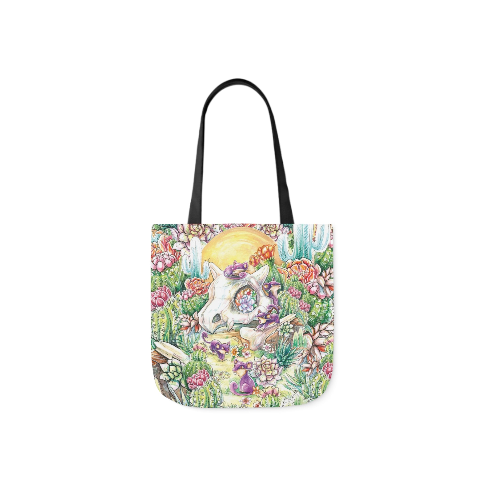 Tote Bag, 5-Color Straps - Skull