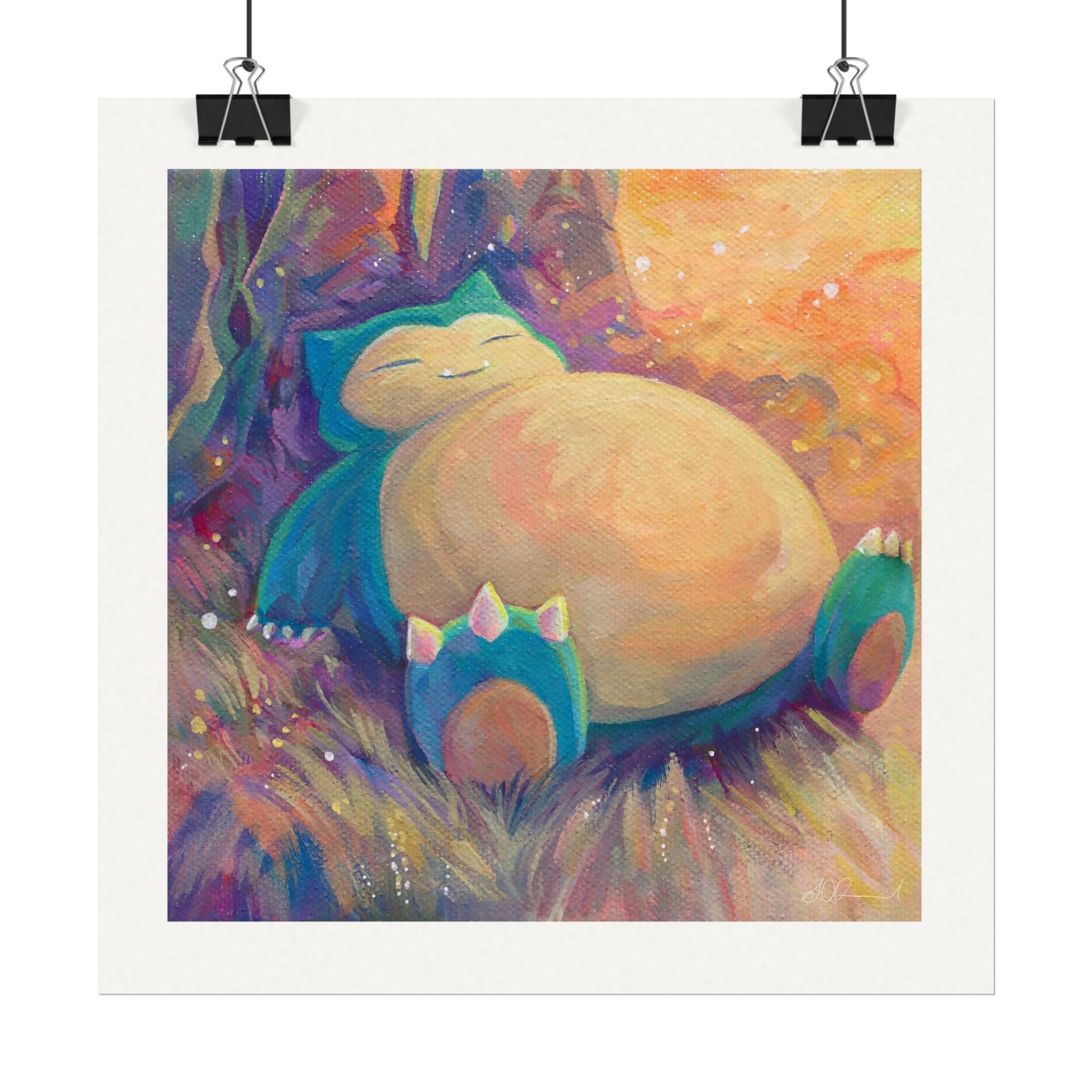 151 #143 8x8" Textured Matte Watercolour Print