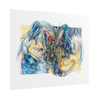 Knight Dragon Poster Print