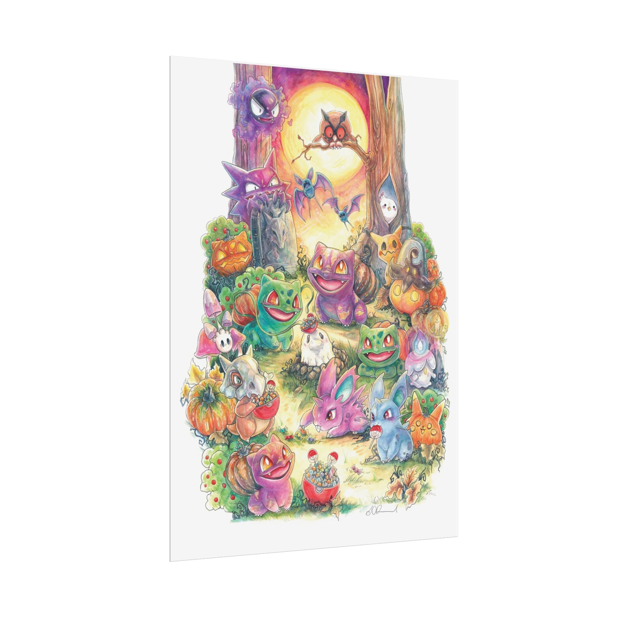 Halloween Friends Poster Print