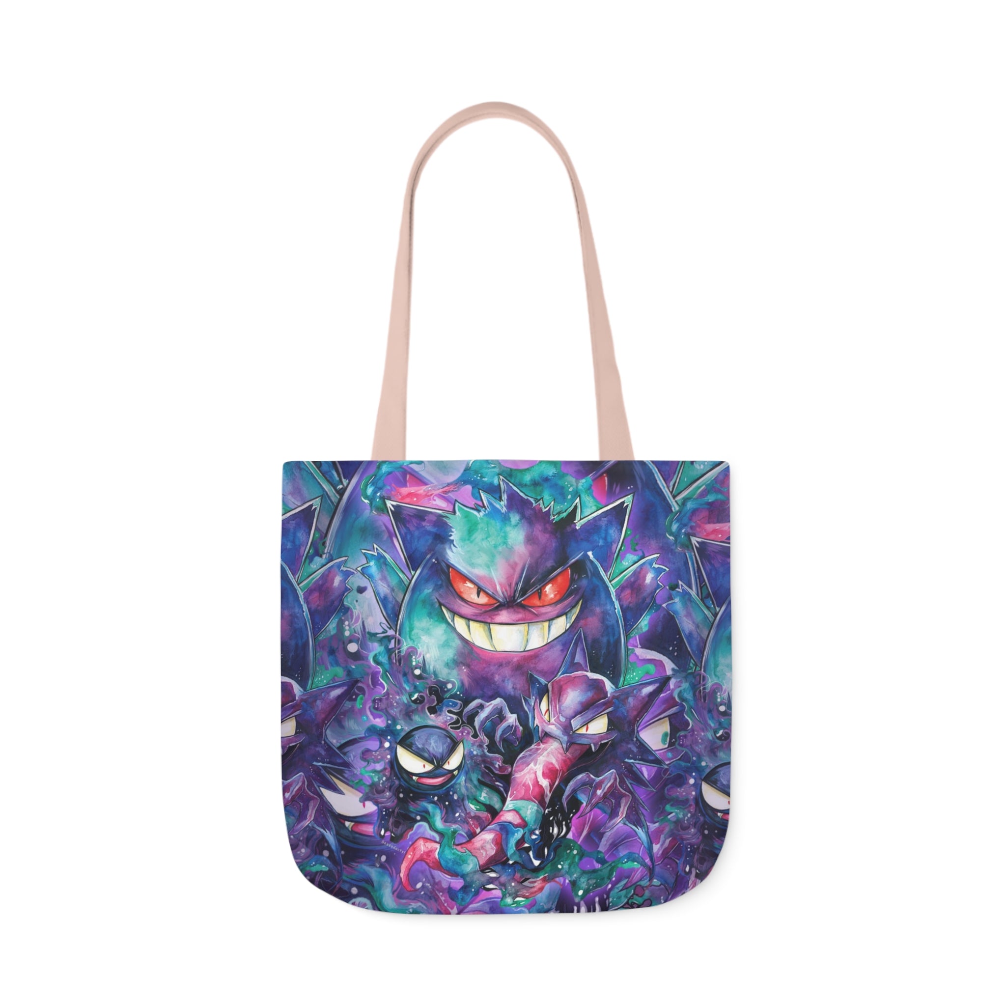 Canvas Tote Bag, 5-Color Straps - Ghostly Family