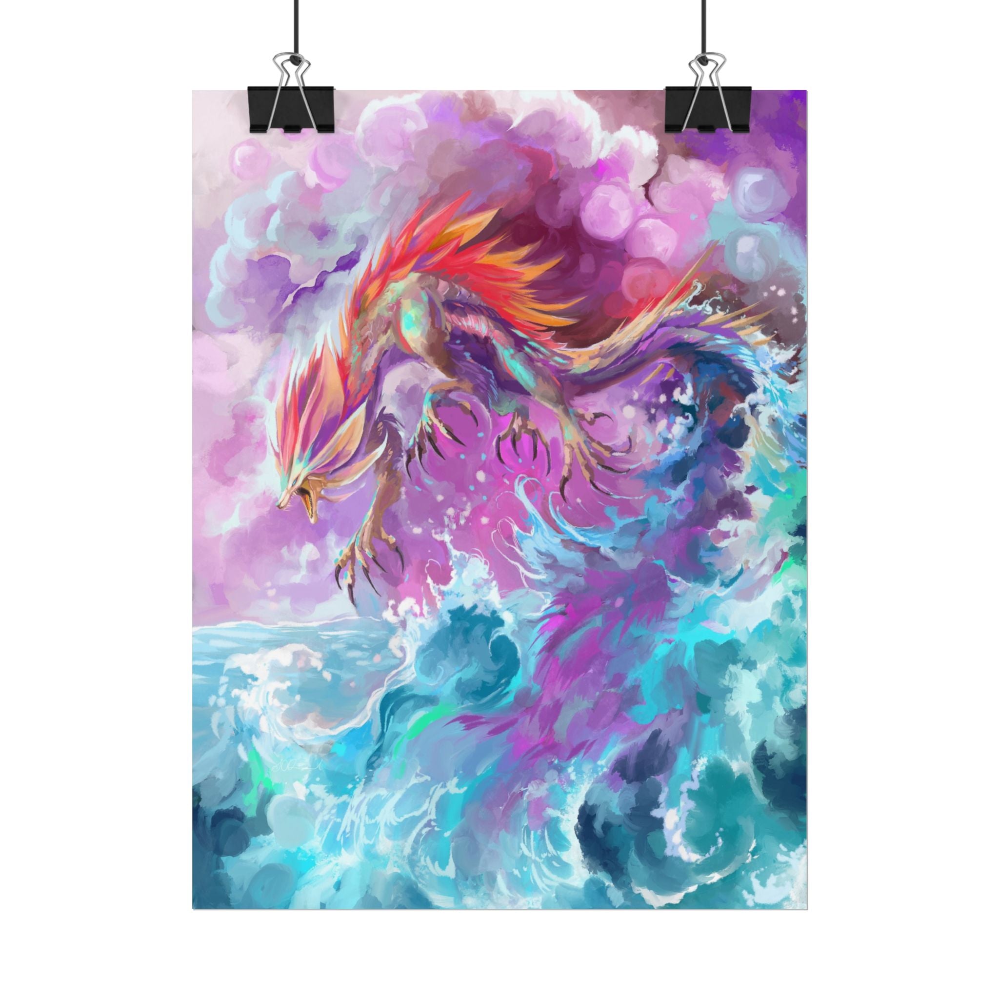 Monster of the Waves Poster Print