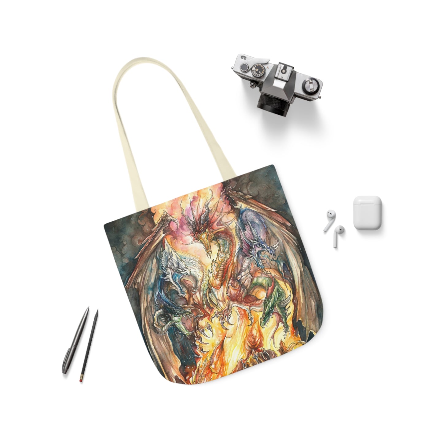 Tote Bag, 5-Color Straps - Evil Dragon Goddess