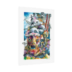 Walking Castle Poster Print