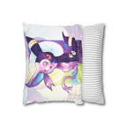 Square Poly Canvas Pillowcase - Sun vs Moon