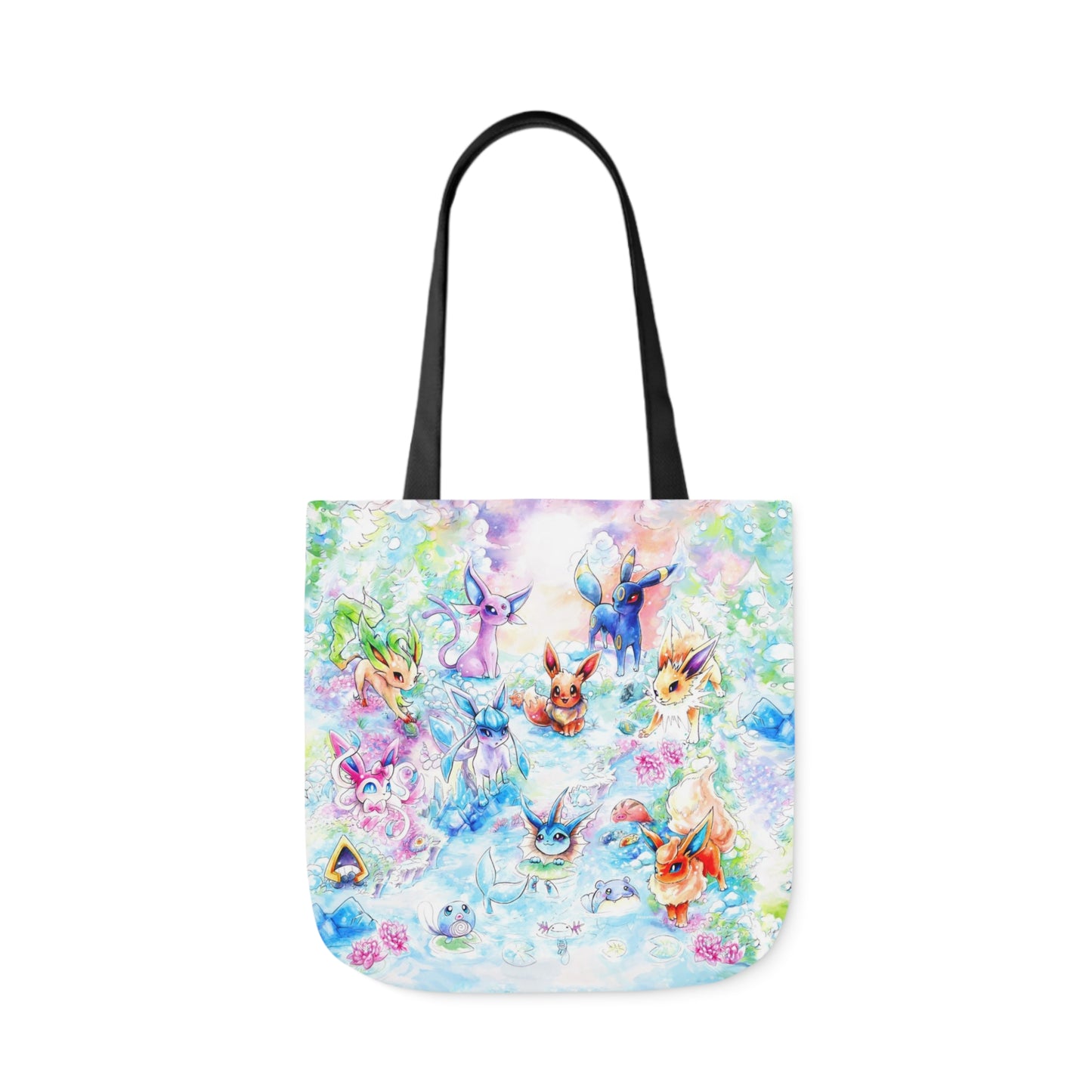 Tote Bag, 5-Color Straps - Family Fox Gathering