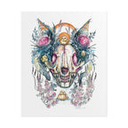 Fox Skull Poster Print