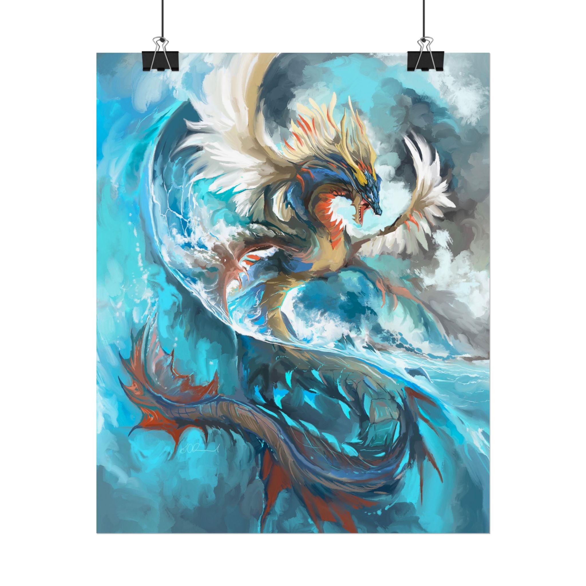 Monster of the Sea Poster Print