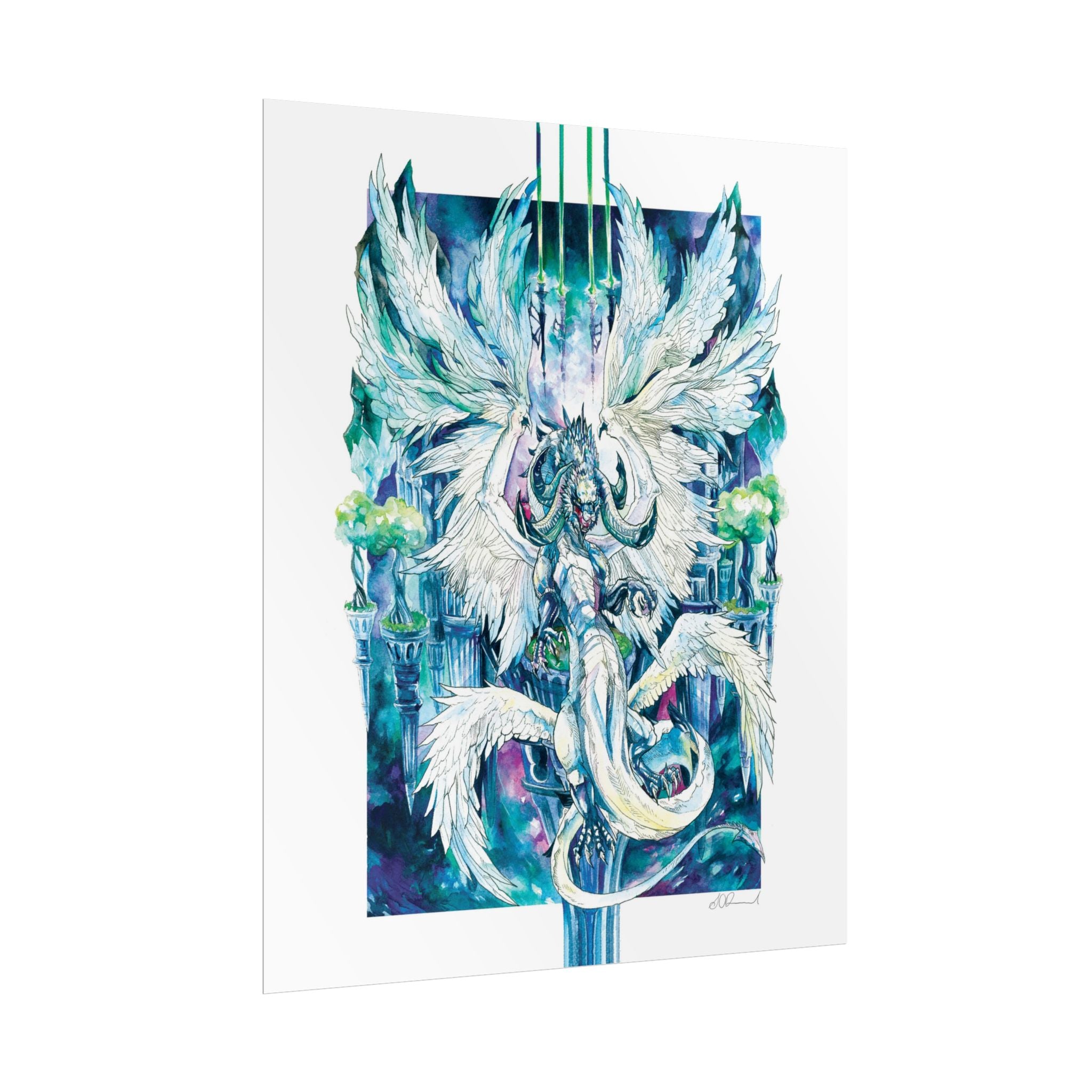 Winged Dragon Poster Print