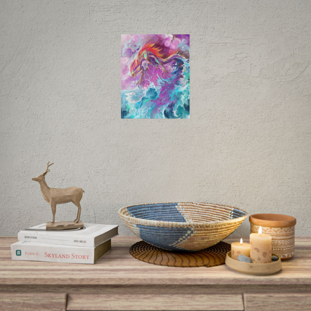 Monster of the Waves Poster Print