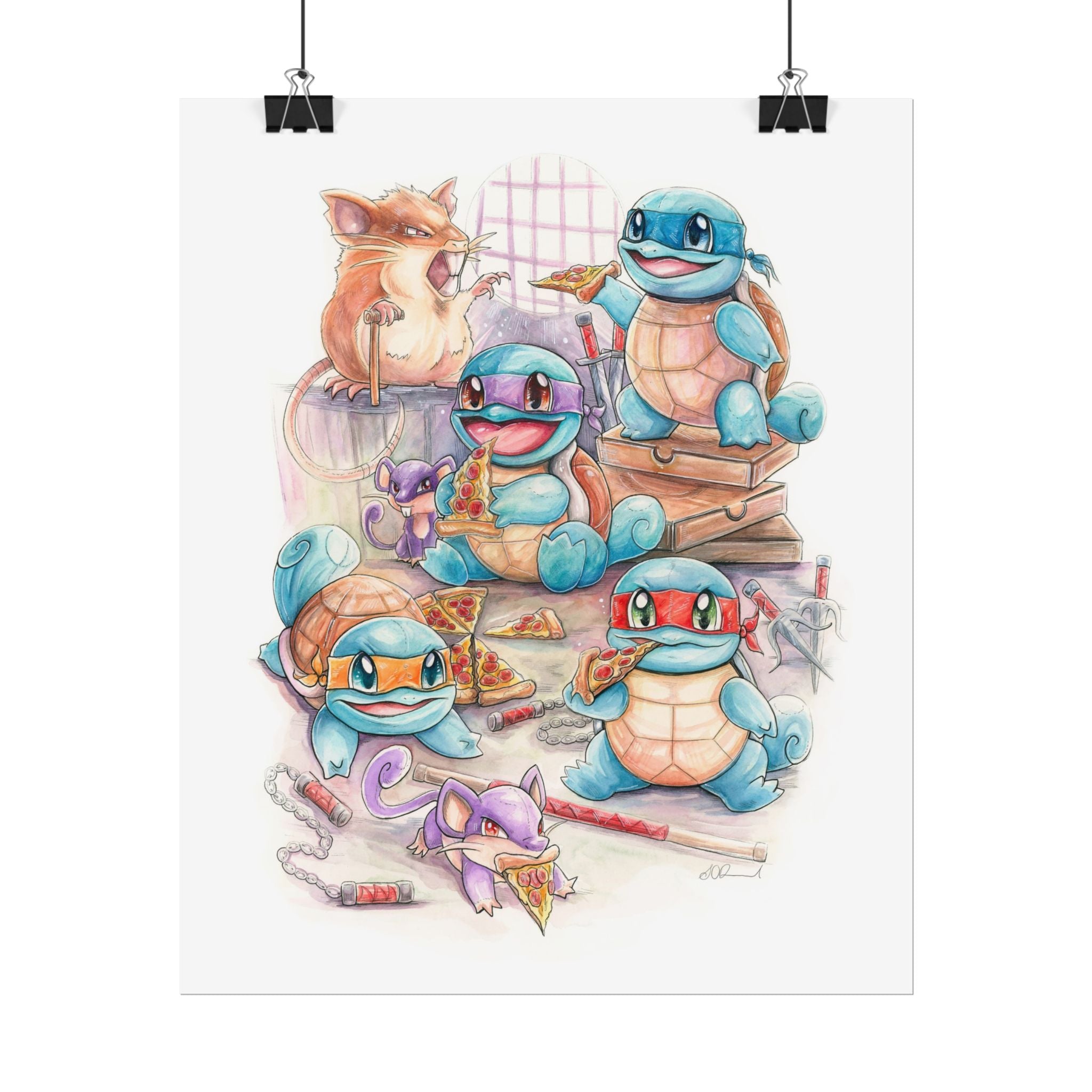 Pizza Party Poster Print