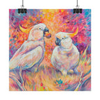Two Cockatoos Square Print