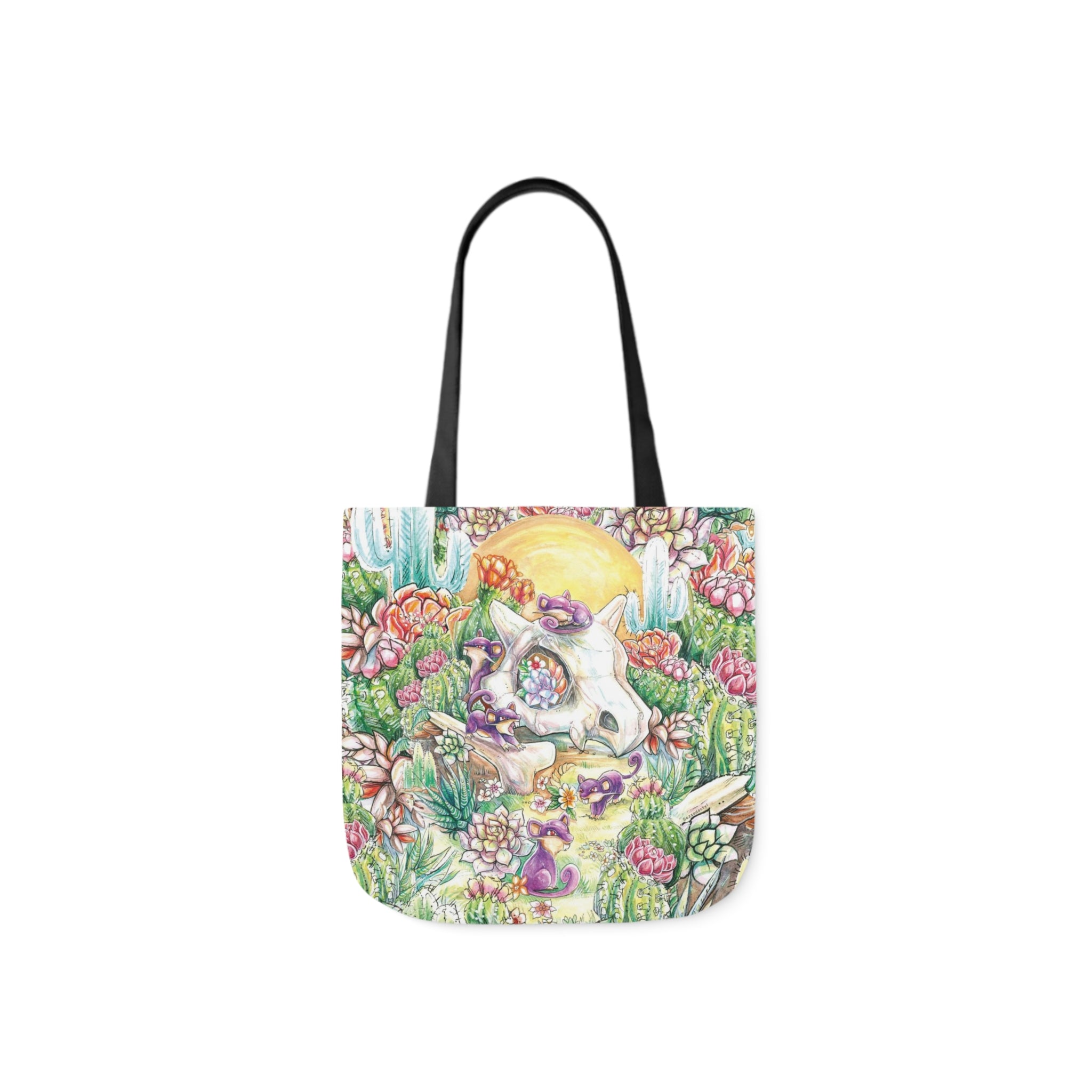Tote Bag, 5-Color Straps - Skull