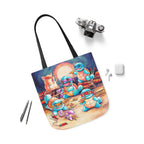 Tote Bag, 5-Color Straps - Pizza Party