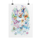 Fox Family Gathering Poster Print