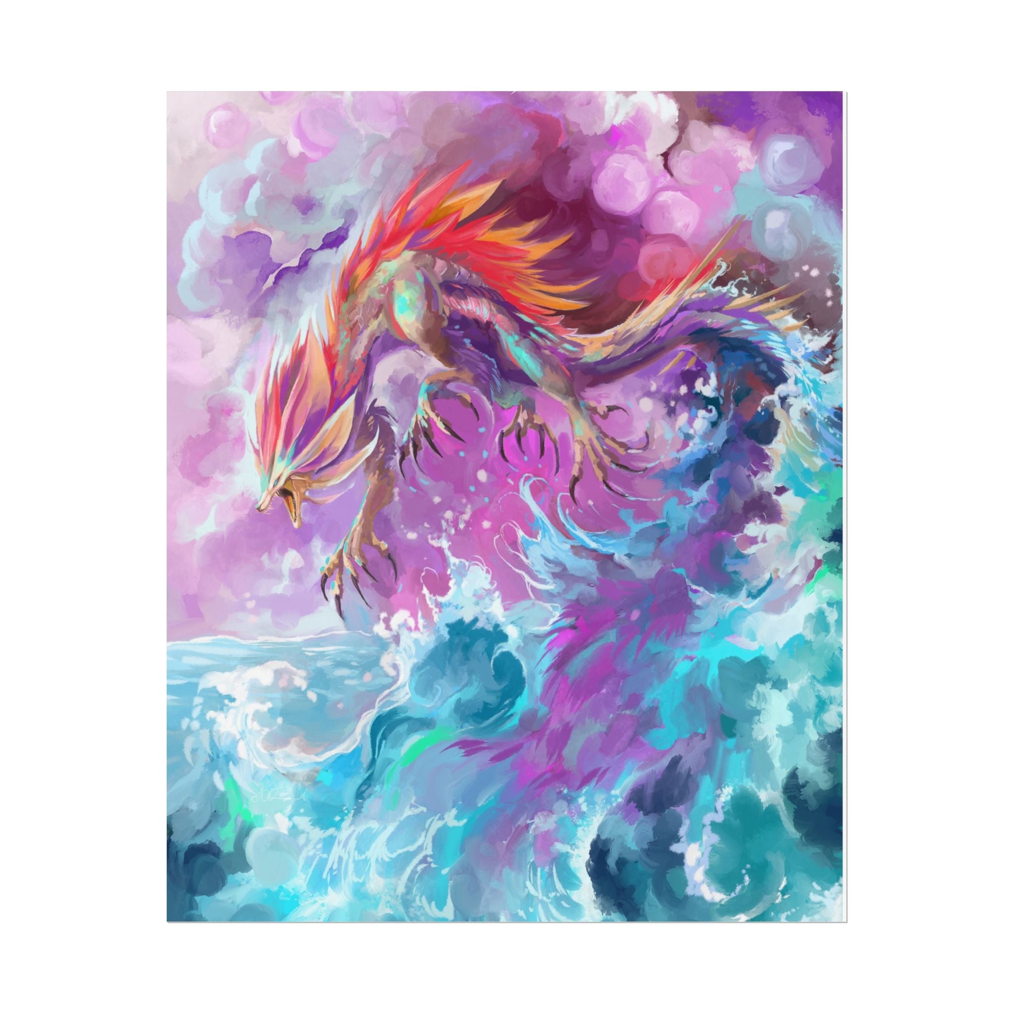 Monster of the Waves Poster Print