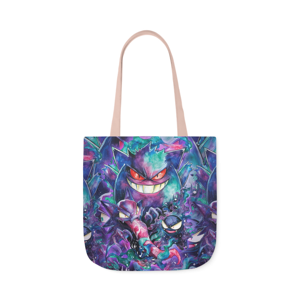 Canvas Tote Bag, 5-Color Straps - Ghostly Family