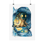 Monster in the Cave Poster Print