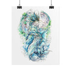 Cat Dragon Poster Print