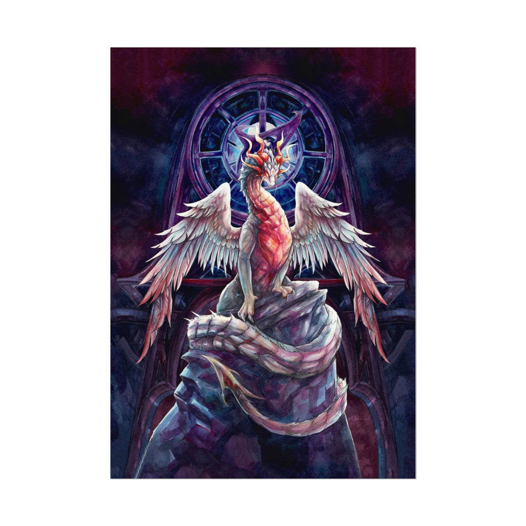 Corrupted Celestial Dragon Poster Print