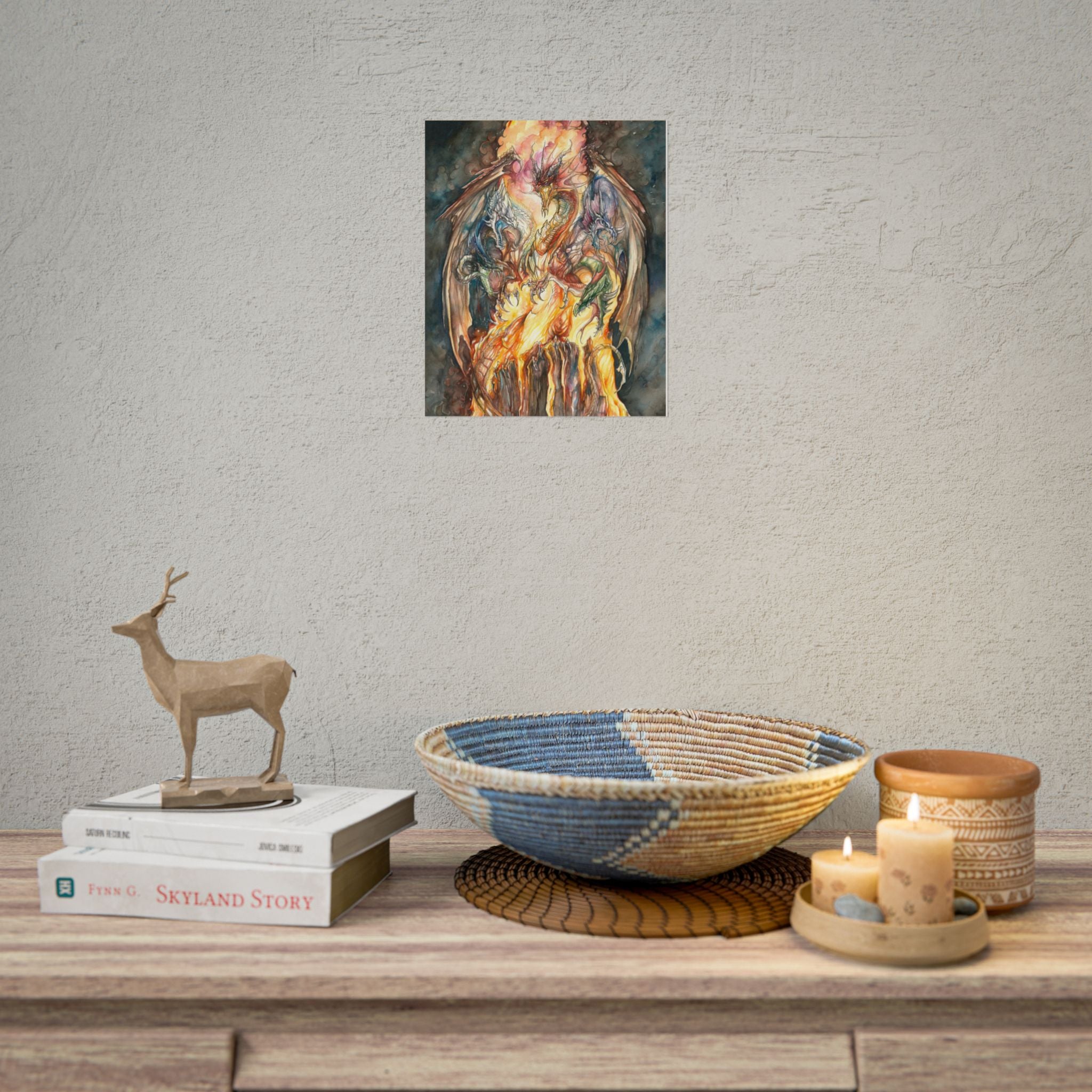 Evil Goddess of Dragons Poster Print