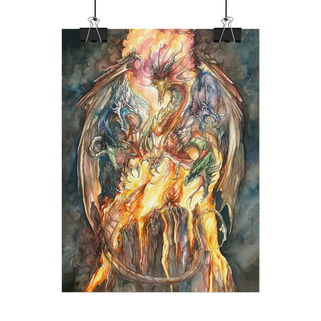 Evil Goddess of Dragons Poster Print