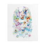 Fox Family Gathering Poster Print