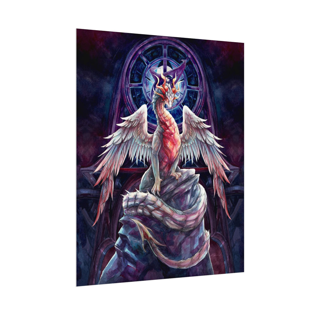 Corrupted Celestial Dragon Poster Print
