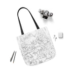 Tote Bag, 5-Color Straps - Halloween Friends Linework