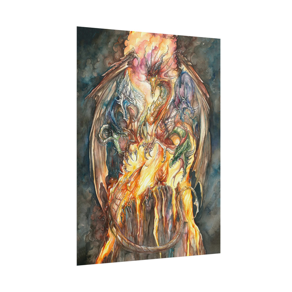 Evil Goddess of Dragons Poster Print