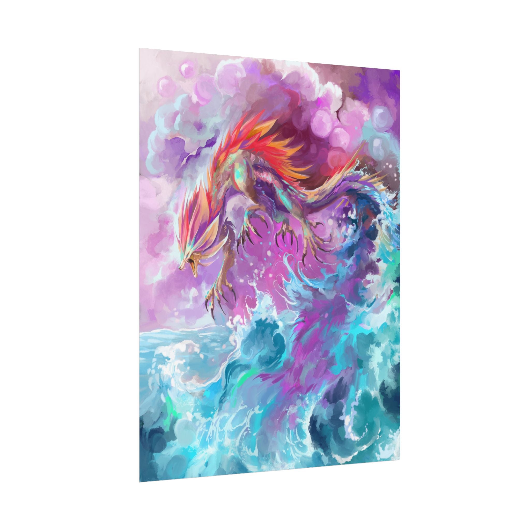 Monster of the Waves Poster Print