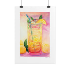 Lemon Iced Tea Snake Poster Print