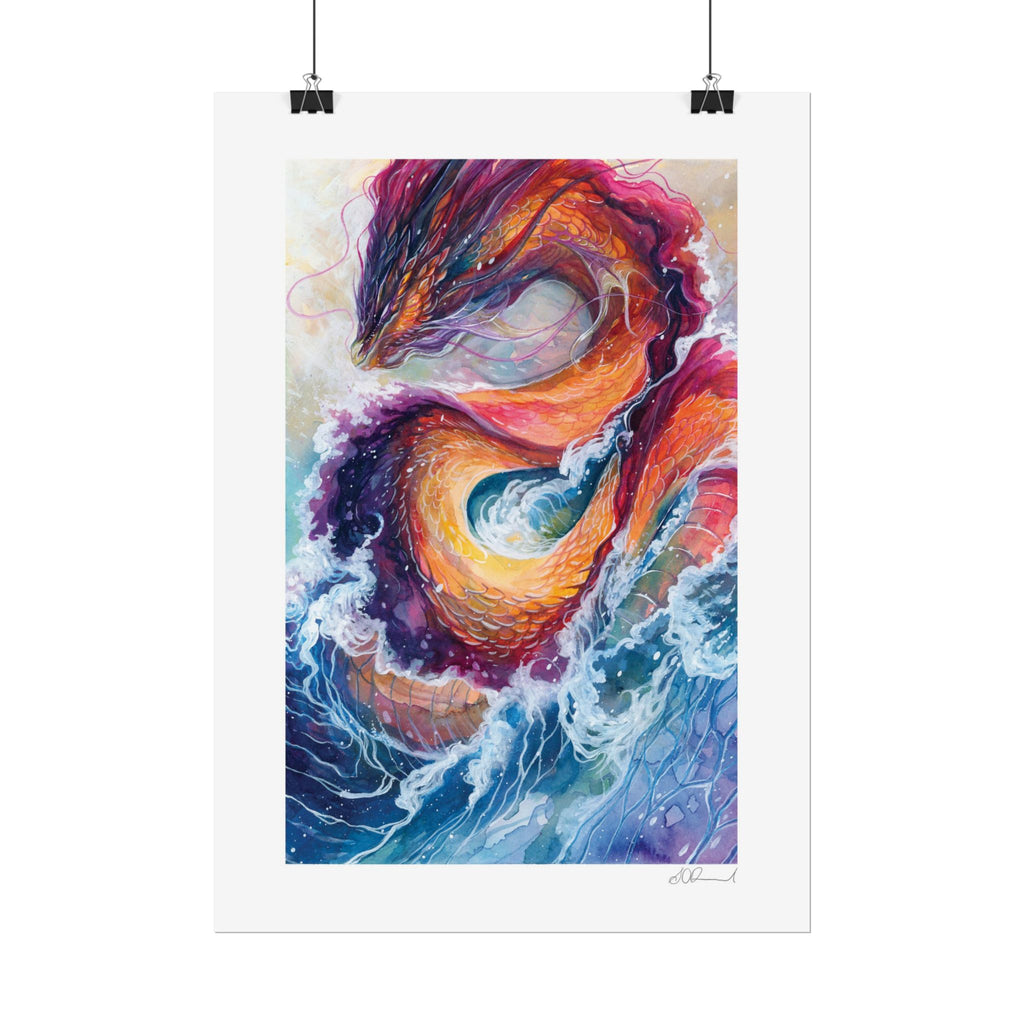 Serpent of the Waves Poster Print