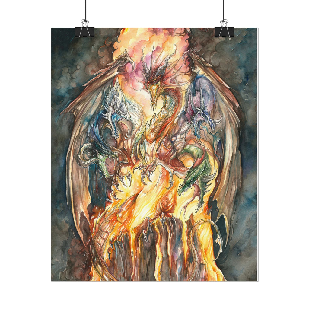 Evil Goddess of Dragons Poster Print