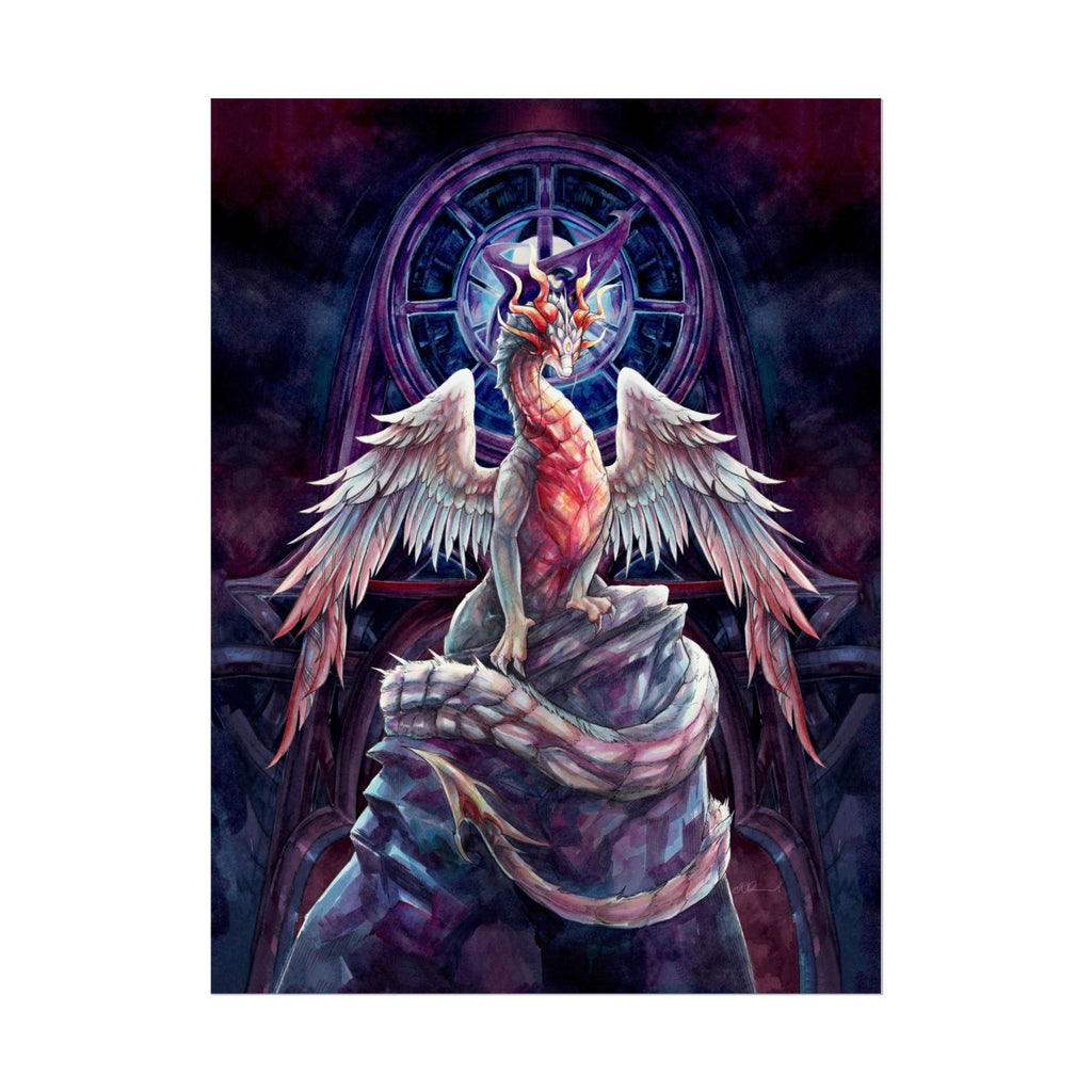 Corrupted Celestial Dragon Poster Print