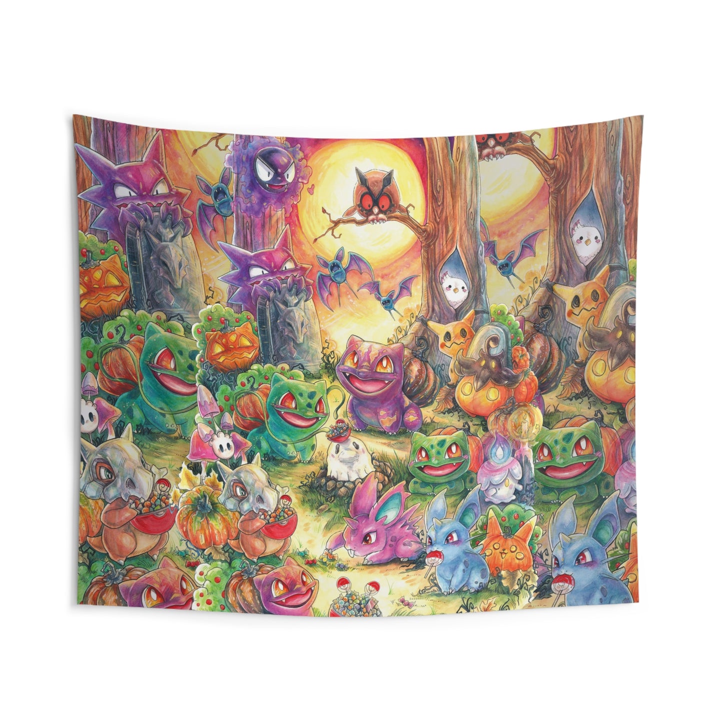 Indoor Wall Tapestries - Halloween Friends