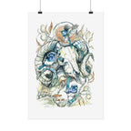 Ram Skull Poster Print