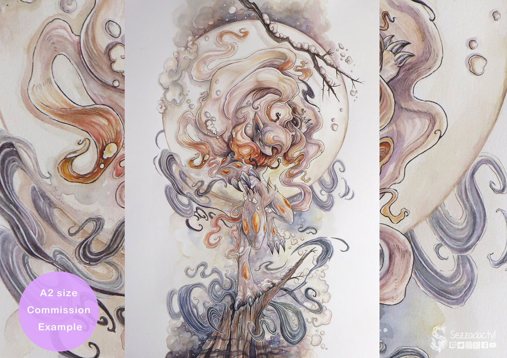 Watercolour Commission - A2 Size