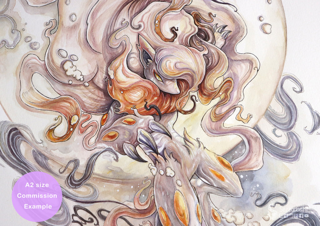 Watercolour Commission - A2 Size
