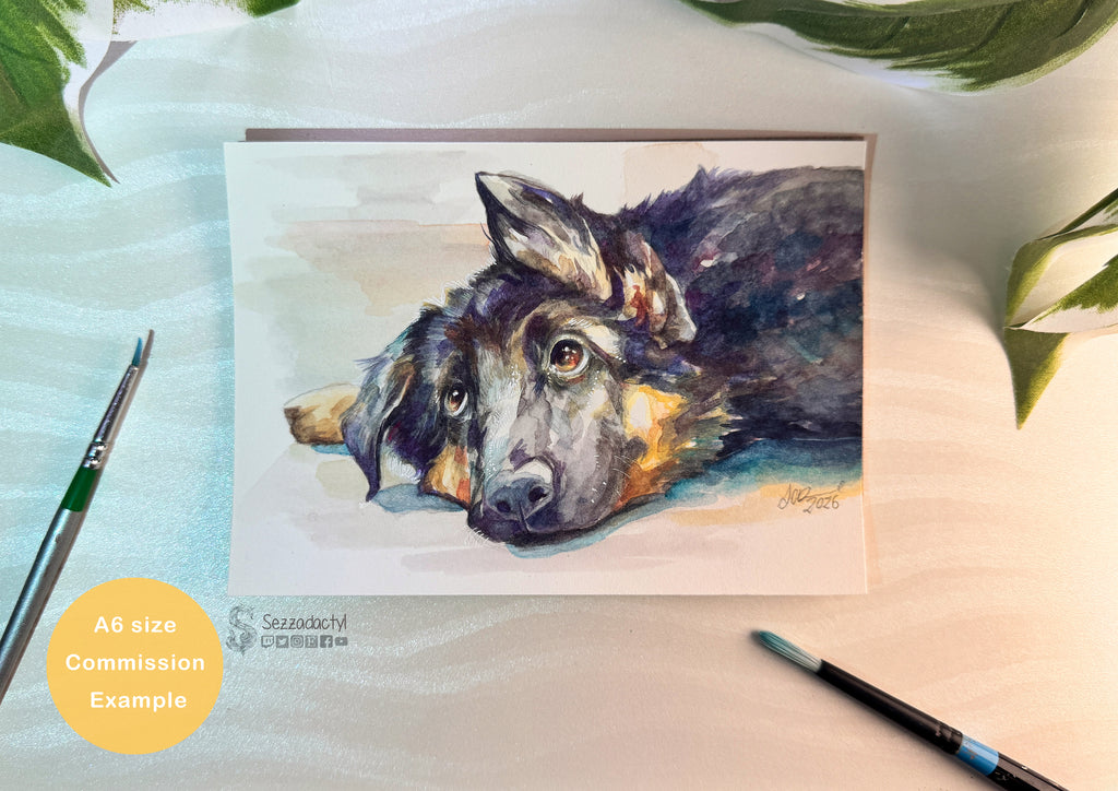 Watercolour Commission - A6 (sketch)