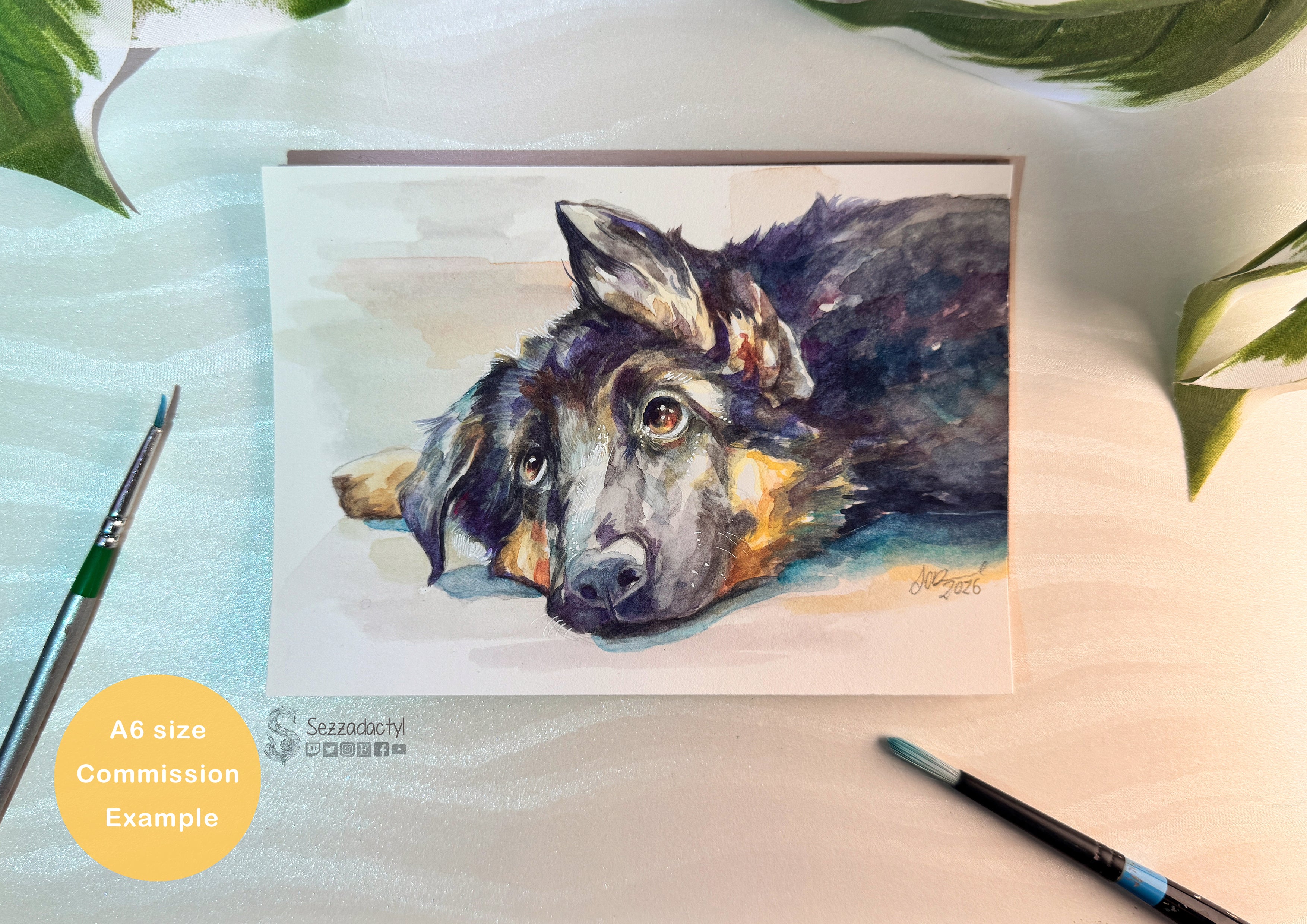 Watercolour Commission - A6 (sketch)